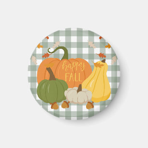 Aimant Citrouilles de l'automne heureux