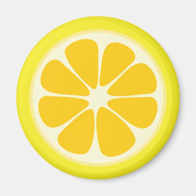 Aimant Citrus juteux Citron Tropical Fruit Slice Cuisine (Devant)