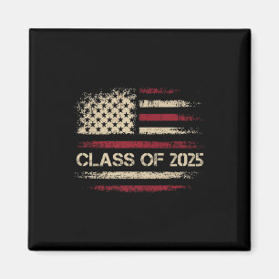 Aimant Cl Of 2025 American Flag Usa Graduation Boys Girls