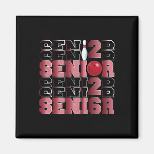 Aimant Cl Rétro De 2026 Bowling Senior Senior Night 2026