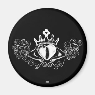 Aimant Claddagh (blanc)