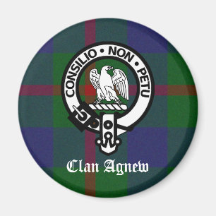 Aimant Clan Agnew Tartan Crest