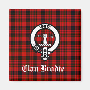 Aimant Clan Brodie Crest Badge et Tartan