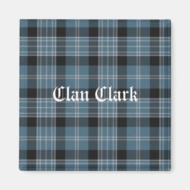 Aimant Clan Clark Tartan (Devant)