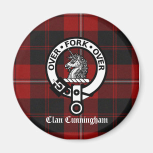 Aimant Clan Cunningham Badge & Tartan