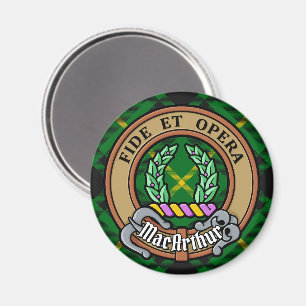 Aimant Clan MacArthur Crest sur Tartan