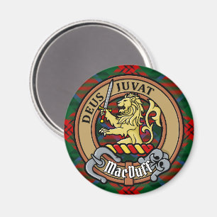 Aimant Clan MacDuff Crest sur Tartan
