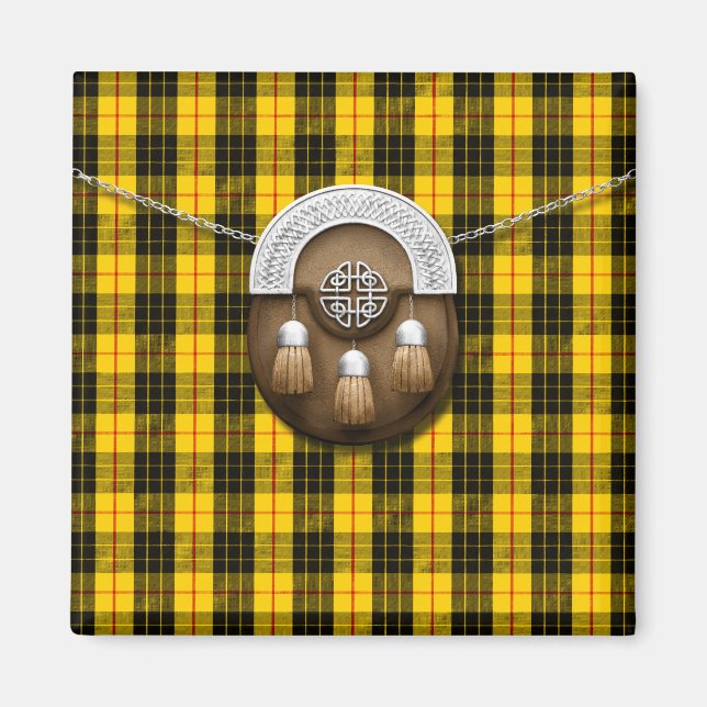 Aimant Clan MacLeod Tartan Et Sporran (Devant)