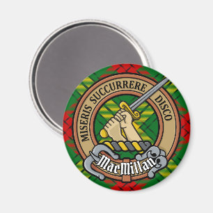 Aimant Clan MacMillan Crest sur Tartan