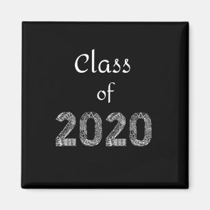 Aimant Classe d'aimant en lettres blanches 2020