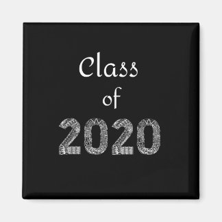 Aimant Classe d'aimant en lettres blanches 2020