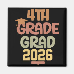 Aimant Classe de 4e année de 2026 diplômée Cozy Col gras
