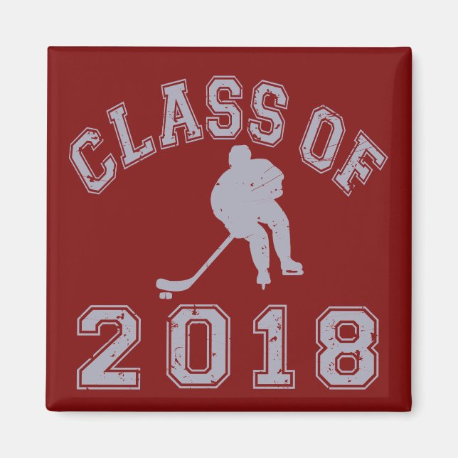 Aimant Classe De Hockey 2018 - Grey 2 (Devant)