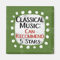 Classic Music Review 5 Étoiles Réfrigérateur Magne