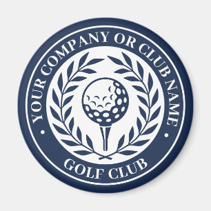 Aimant Classic Personnalisé Club de Golf Compagnie Bleu f