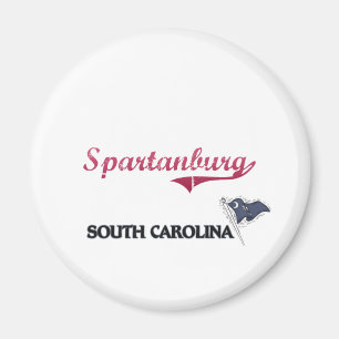 Aimant Classique de ville de Spartanburg la Caroline du