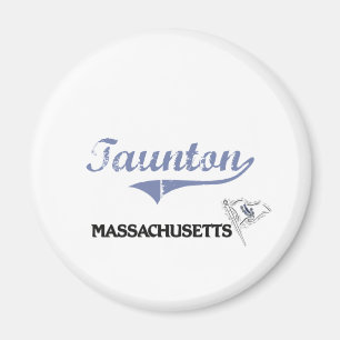 Aimant Classique de ville de Taunton le Massachusetts
