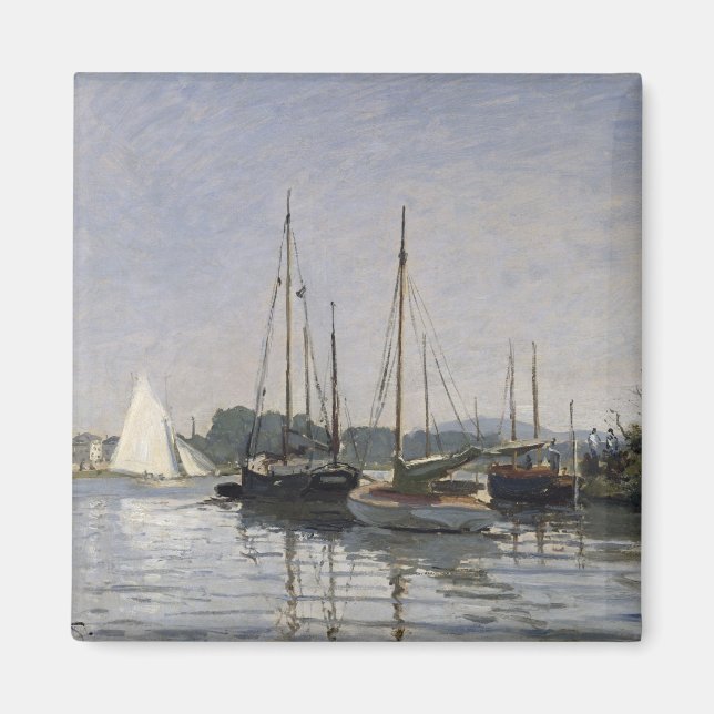 Aimant Claude Monet | Bateaux de plaisance, Argenteuil, c (Devant)