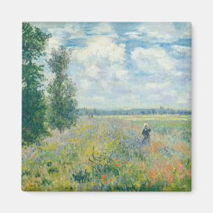 Aimant Claude Monet - Champs de coquelicots près d'Argent