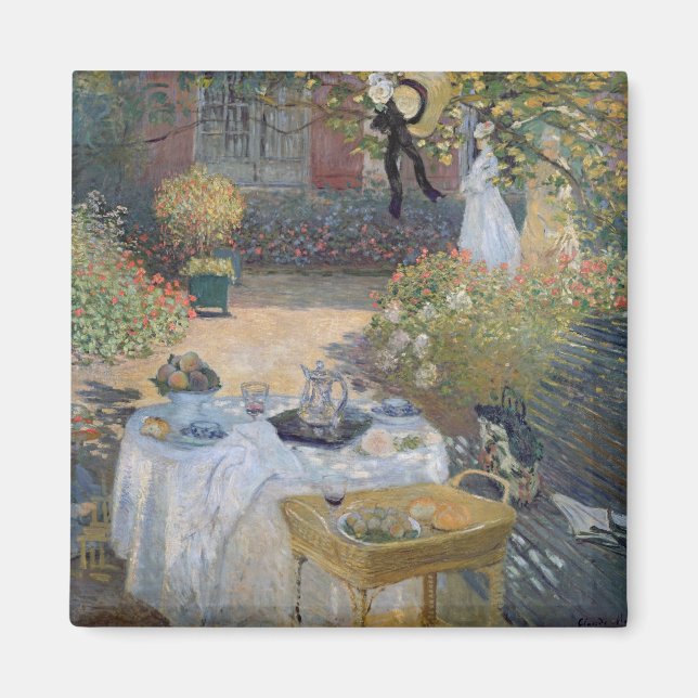 Aimant Claude Monet | Déjeuner : Le jardin de Monet Argen (Devant)