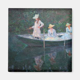 Aimant Claude Monet - En Norvegienne Bateau à Giverny