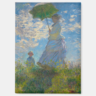 Aimant Claude Monet Femme avec un parasol