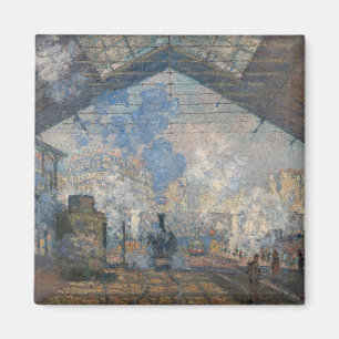 Aimant Claude Monet - Gare Saint-Lazare Vue extérieure
