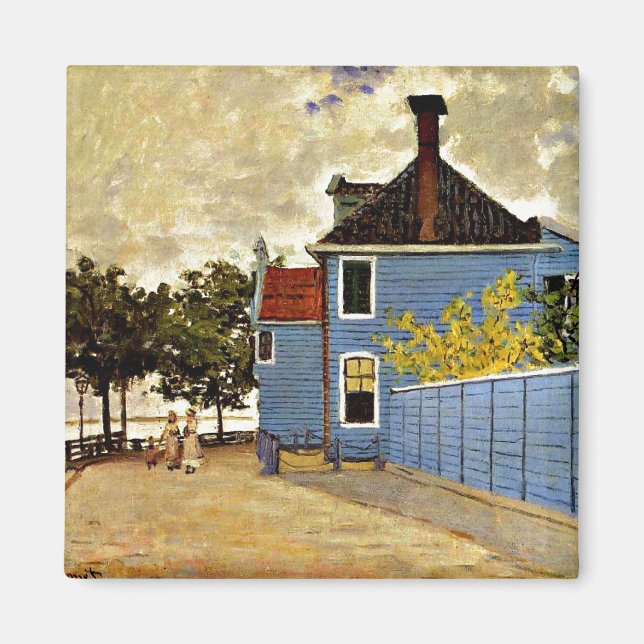 Aimant Claude Monet - La Maison Bleue à Zaandam, (Devant)