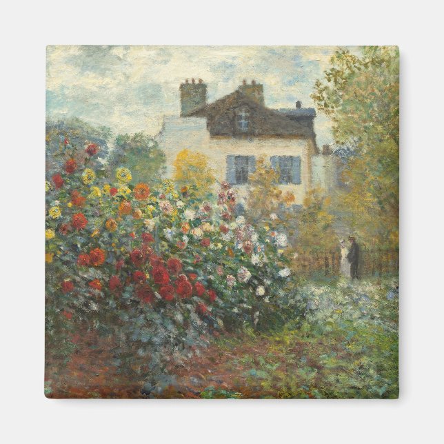 Aimant Claude Monet | Le jardin de l'artiste à Argenteuil (Devant)
