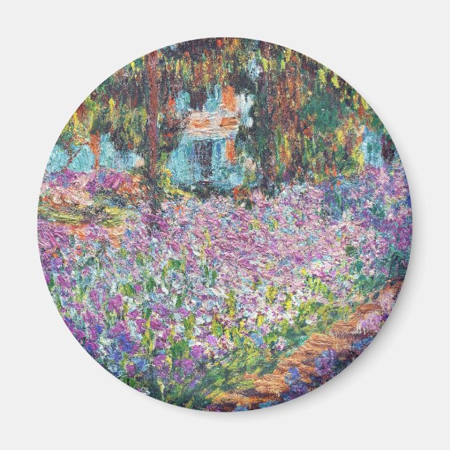 Aimant Claude Monet - Le jardin de l'artiste à Givern (Devant)