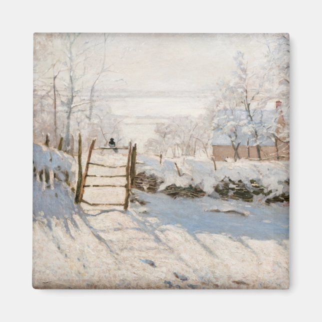 Aimant Claude Monet - Le Magpie (Devant)