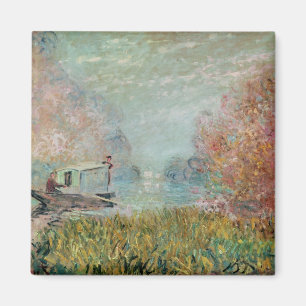 Aimant Claude Monet   le studio de bateau sur la Seine,