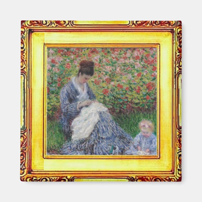 Aimant Claude Monet, mère et enfant (Devant)