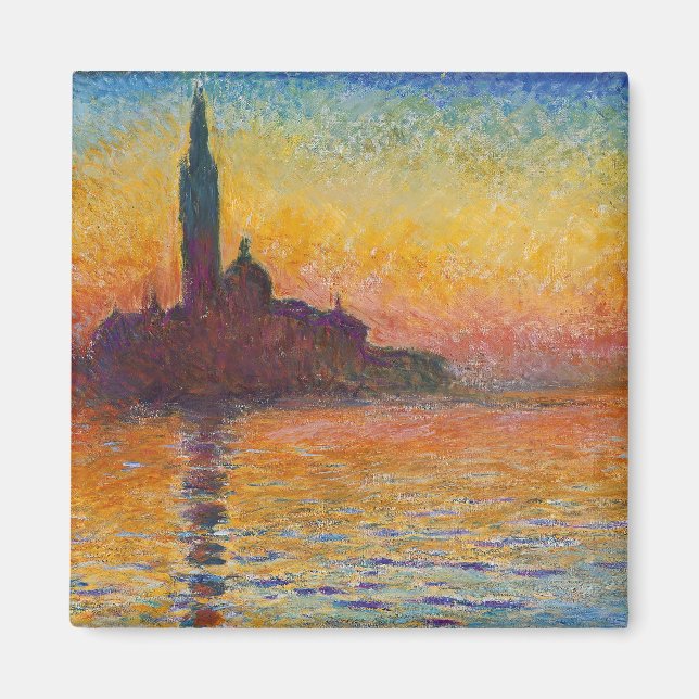 Aimant Claude Monet - San Giorgio Maggiore à Dusk (Devant)