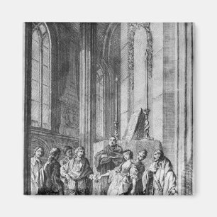 Aimant Claudio accusant le héros de l'infidélité