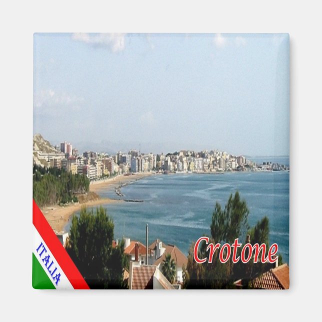 Aimant CLB026 CROTONE - Calabre - Italie - Réfrigérateur (Devant)