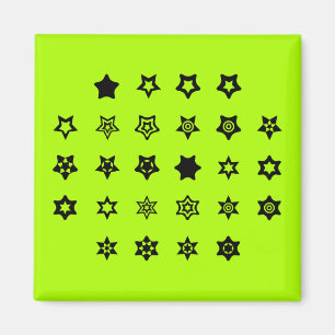 Aimant Clé de code de chiffrement ABC to Star Symbols sur