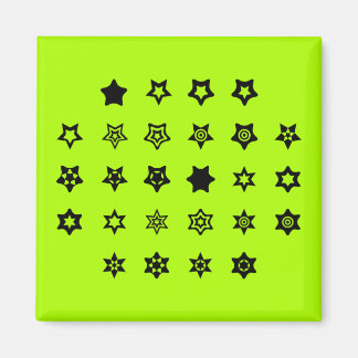 Aimant Clé de code de chiffrement ABC to Star Symbols sur