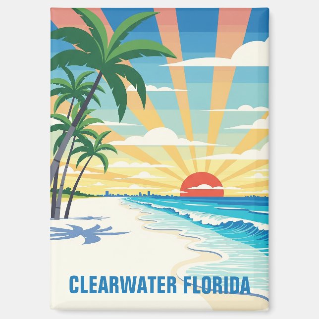 Aimant Clearwater Florida Travel (Recto)