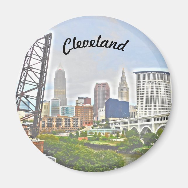 Aimant Cleveland Essence (River Bank View) (Devant)