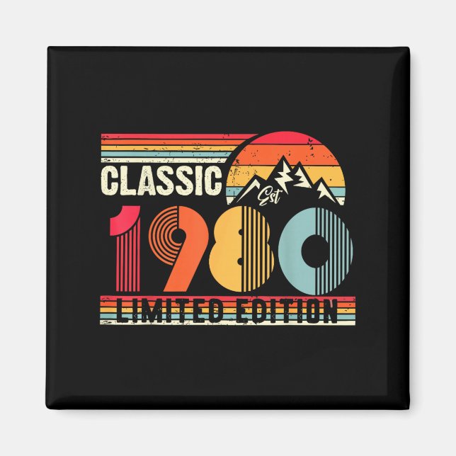 Aimant Clic 1980 Limited Edition 45 Year Old 45th Birthda (Devant)