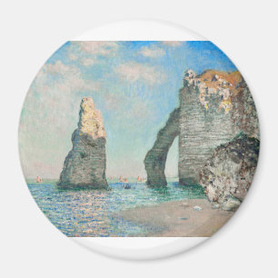 Aimant Cliffs at Etracétate 1885 par Claude Monet