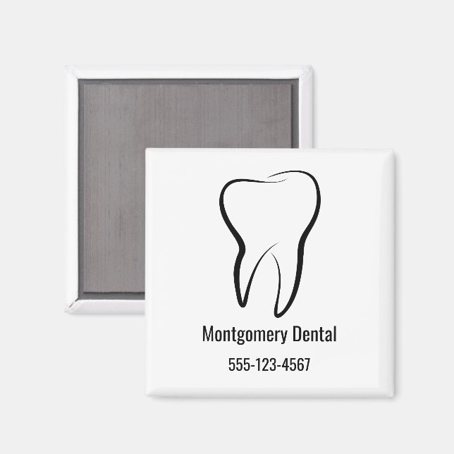 Aimant Clinique dentaire Dentistry Business Médicale (Recto/Verso)