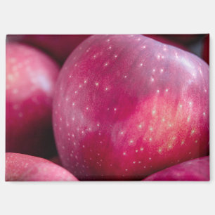 Aimant Closeup des pommes rouges