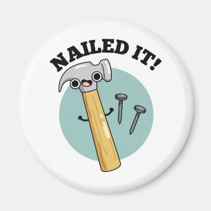 Aimant Cloué Il Drôle Marteau Clou Nail Pun