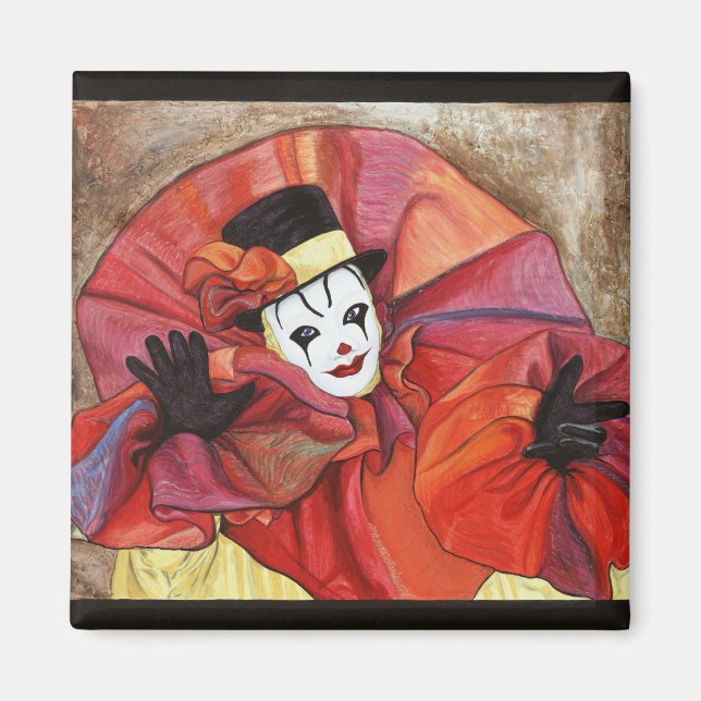 Aimant Clown carnavalesque (Devant)