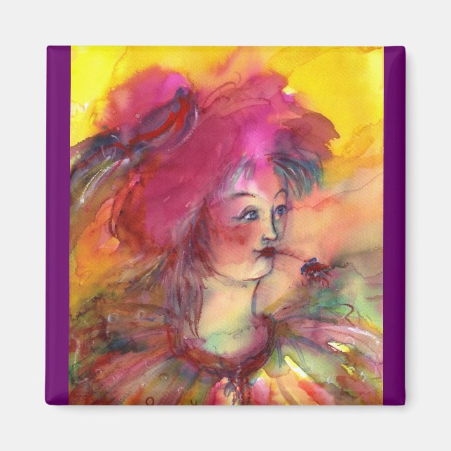 AIMANT CLOWN ROSE (Devant)
