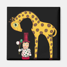 Clown vintage et girafe