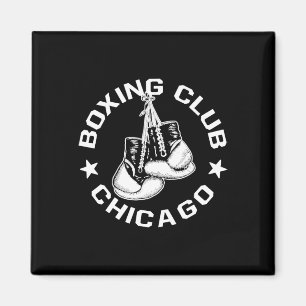 Aimant Club De Boxe Chicago Gants Graphique Pour Un Lo De