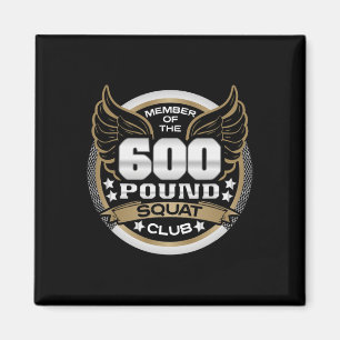 Aimant Club de squat de 600 livres pour haltérophile powe